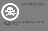 ENFERMEDADES PRODUCIDAS POR EL TABAQUISMO KATHERINE RODRIGUEZ JUAN GABRIEL RODRIGUEZ 11-2.