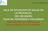 SALA DE SITUACION DE SALUD DE LA PROVINCIA DEL NEUQUEN Panel de Morbilidad y Mortalidad INDICADORES de Vigilancia de Enfermedades no transmisibles Dirección.