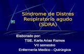 Síndrome de Distres Respiratorio agudo (SDRA) Elaborado por: TSE. Karla Arias Ramos VII semestre Enfermería Medico - Quirúrgica.