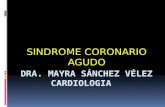 SINDROME CORONARIO AGUDO. Definiciones  Isquemia Miocárdica : Disminución de la oxigenación del miocardio debida a inadecuada perfusión, lo cual produce.