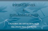 INFECCIONES EINFLAMACIONES CÁTEDRA DE OFTALMOLOGÍA Dra. : Martha Maria de la Portilla.