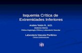 Isquemia Crítica de Extremidades Inferiores Andrés Tobón R., M.D. Medicina Interna Fellow Angiología Clínica y Laboratorio Vascular Laboratorio Vascular.