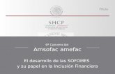 4ª Convención Amsofac amefac El desarrollo de las SOFOMES y su papel en la Inclusión Financiera.