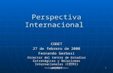 Perspectiva Internacional CODET 27 de febrero de 2008 Fernando Gerbasi Director del Centro de Estudios Estratégicos y Relaciones Internacionales (CEERI)