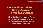 Sociedad Chilena de Salud Mental Depresión en el Marco GES y Avances Farmacogenéticos Depresión en el Marco GES y Avances Farmacogenéticos Dra. Katherina.