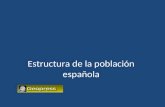 Estructura de la población española. TEMA 1: LA POBLACIÓN ESPAÑOLA ACTUAL: ESTRUCTURA (SEXO, EDAD Y ACTIVIDAD), EVOLUCIÓN DESDE 1960 Y PROBLEMÁTICA ACTUAL.