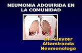 NEUMONIA ADQUIRIDA EN LA COMUNIDAD Dr. Cleyzer Altamiranda Neumonologo.
