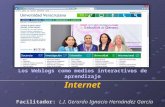 Los Weblogs como medios interactivos de aprendizaje Internet Facilitador: L.I. Gerardo Ignacio Hernández García.