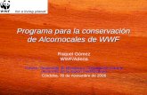 Programa para la conservación de Alcornocales de WWF Raquel Gómez WWF/Adena Gestión Sostenible de Bosques y Cooperación para el desarrollo en la región.