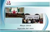 Mayo 2014 Agenda del mes Contacto: lmartinez@icai.org.mx.