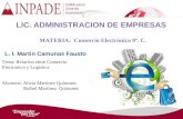 LIC. ADMINISTRACION DE EMPRESAS L. I. Martin Camunas Fausto MATERIA: Comercio Electrónico 9º. C. Tema: Relacion entre Comercio Electronico y Logistica.