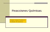 Reacciones Químicas Sergio Casas-Cordero E. Profesor de Química.