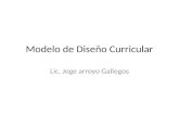 Modelo de Diseño Curricular Lic. Joge arroyo Gallegos.