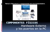 Tema 2: Estructura y componentes de una Computadora Hardware Externo y los puertos en la PC.