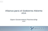 Alianza para el Gobierno Abierto AGA Open Government Partnership OGP.
