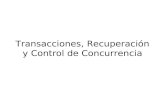 Transacciones, Recuperación y Control de Concurrencia.