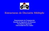 Estructuras de Decisión Múltiple Departamento de Computación Escuela de Ingeniería de Sistemas Facultad de Ingeniería Universidad de Los Andes.