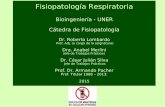 Fisiopatología Respiratoria Bioingeniería - UNER Cátedra de Fisiopatología Dr. Roberto Lombardo Prof. Adj. (a cargo de la asignatura) Dra. Anabel Merlini.