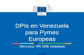 DPIs en Venezuela para Pymes Europeas Mercosur IPR SME Helpdesk.