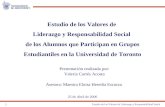 Estudio de los Valores de Liderazgo y Responsabilidad Social 1 Estudio de los Valores de Liderazgo y Responsabilidad Social de los Alumnos que Participan.