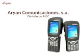 Aryan Comunicaciones. s.a. División de AIDC. Portfolio de Soluciones (Valor)