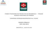 SesColombia Risk Management SesColombia Risk Management FONDO FINANCIERO DE PROYECTOS DE DESARROLLO – FONADE AGENCIA NACIONAL DE MINERIA CONVENIO INTERADMINISTRATIVO.