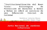 Junta Nacional de Jardines Infantiles “ Institucionalización del Buen Trato: Estrategias de Protección de Derechos a Niños y Niñas en JUNJI al servicio.