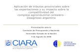 Aplicación de tributos provinciales sobre las exportaciones y su impacto sobre la competitividad del complejo agroindustrial cerealero – oleaginoso argentino.