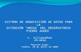 SISTEMA DE ADQUISICIÓN DE DATOS PARA LA EXTENSIÓN “AMIGA” DEL OBSERVATORIO PIERRE AUGER L. Villaseñor IFM-UMSNH Reunión Auger Puebla, 30 de abril de 2008.