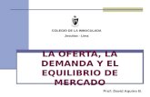 LA OFERTA, LA DEMANDA Y EL EQUILIBRIO DE MERCADO COLEGIO DE LA INMACULADA Jesuitas - Lima Prof: David Aquino B.