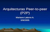 Marianolatorre@gmail.com1 Arquitecturas P2P Arquitecturas Peer-to-peer (P2P) Mariano Latorre A. 5/9/2005.