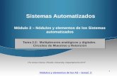 Nodes and elements of AS – task2_2 1 Sistemas Automatizados Módulo 2 – Nódulos y elementos de los Sistemas automatizados Tarea 2.2: Multiplexores analógicos.