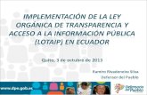 Marco Constitucional y Legal del Acceso a la Información Pública.