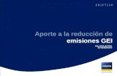 Aporte a la reducción de emisiones GEI SOLAR ELECTRIC ECOENERGÍAS 2 8 | 0 7 | 1 0.