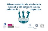 Observatorio de violencia social y de género en la educación media superior.