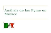 Análisis de las Pyme en México. México (Estados Unidos Mexicanos) NORTE: ESTADOS UNIDOS SUR: BELICE Y GUATEMALA ESTE: GOLFO DE MÉXICO Y EL MAR CARIBE.