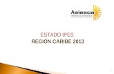 ESTADO IPES REGIÓN CARIBE 2013 1. IPES 2012-2013 2 Fuente: Subdirección Fomento Educación Superior.