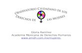 Gloria Ramírez Academia Mexicana de Derechos Humanos .