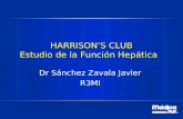 HARRISON’S CLUB Estudio de la Función Hepática Dr Sánchez Zavala Javier R3MI.
