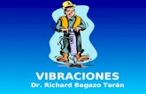 VIBRACIONES Dr. Richard Begazo Terán. INTRODUCCIÓN La exposición a vibraciones se produce cuando se transmite a alguna parte del cuerpo el movimiento.