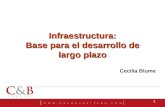 1 Infraestructura: Base para el desarrollo de largo plazo Cecilia Blume.
