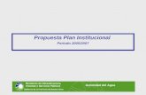 Propuesta Plan Institucional Período 2005/2007 Autoridad del Agua.