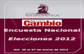 Encuesta Nacional Elecciones 2012 Del 25 al 27 de marzo de 2012.