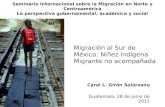 Seminario Internacional sobre la Migración en Norte y Centroamérica La perspectiva gubernamental, académica y social Carol L. Girón Solórzano Guatemala,