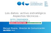 ESPAÑA COLOMBIA CHILE ECUADOR NICARAGUA PERÚ REPÚBLICA DOMINICANA VENEZUELA Los datos: activo estratégico -Aspectos técnicos - Manuel Rivera, Director.