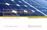 Diego Granger Melis Evaluación técnico-económica de parque fotovoltaico 17 de Abril, 2014.