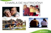 CHARLA DE NUTRICIÓN!!. HOY EN EL MUNDO ACTUAL HAY UN PROBLEMA!!!