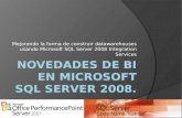 Mejorando la forma de construir datawarehouses usando Microsoft SQL Server 2008 Integration Services.