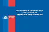 Orientaciones de Implementación DS N º 170/09 en Programas de Integración Escolar.