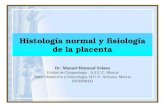 Histología normal y fisiología de la placenta Dr. Manuel Remezal Solano Unidad de Citopatología. A.E.C.C. Murcia Dpto. Obstetricia y Ginecología. H.U.V.